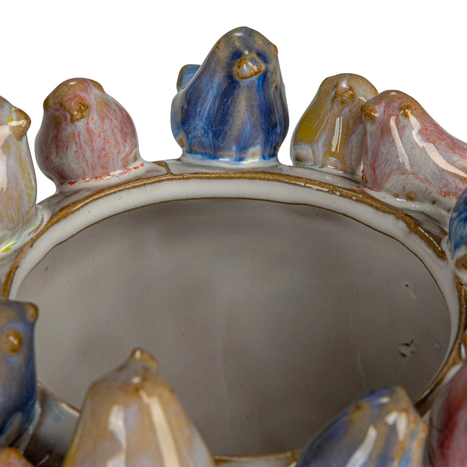 Birds Stoneware Planter - Image 4