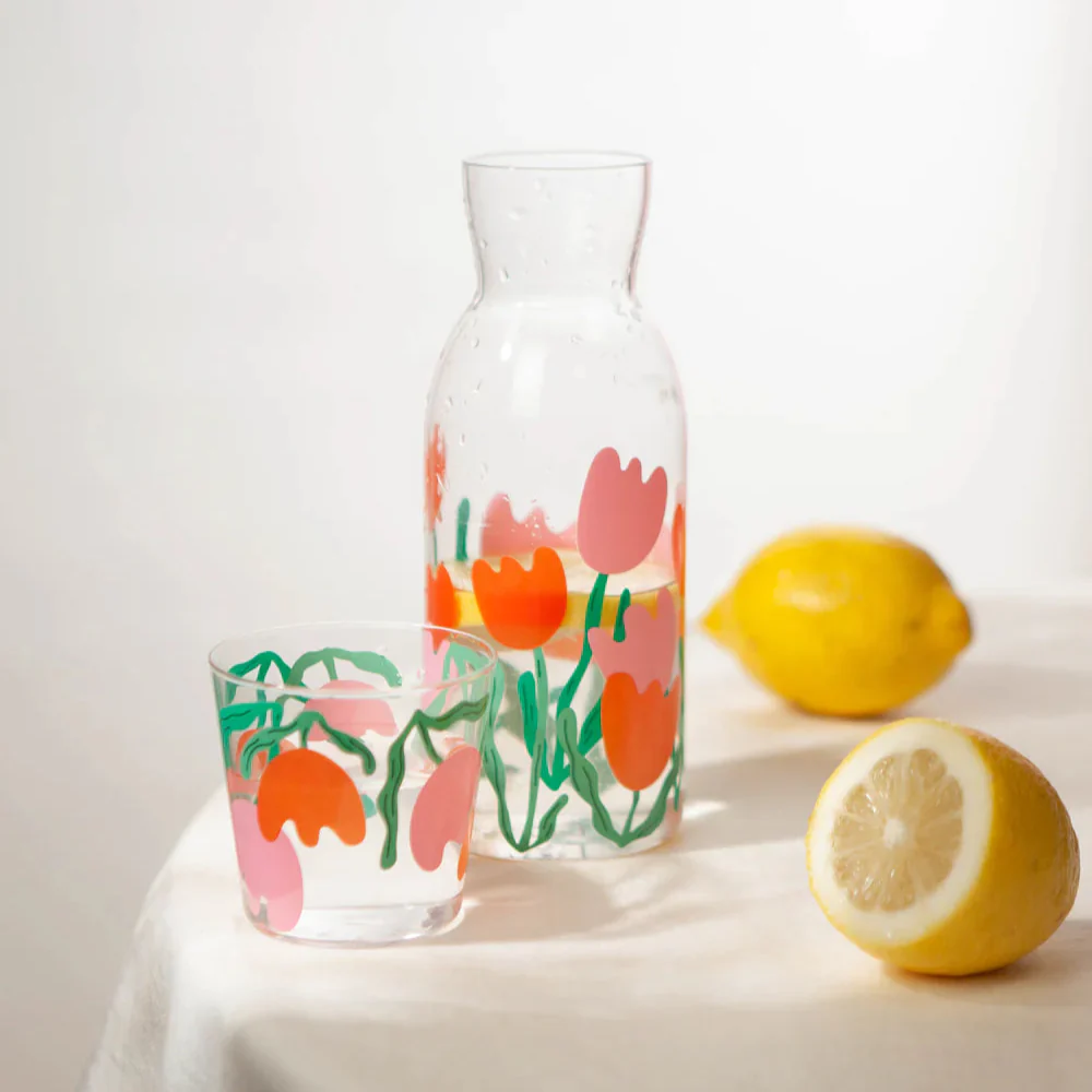 Bloom Carafe & Drinking Glass Set