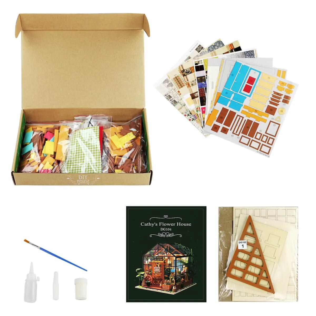 Cathy's Flower House DIY Miniature Kit - Image 8