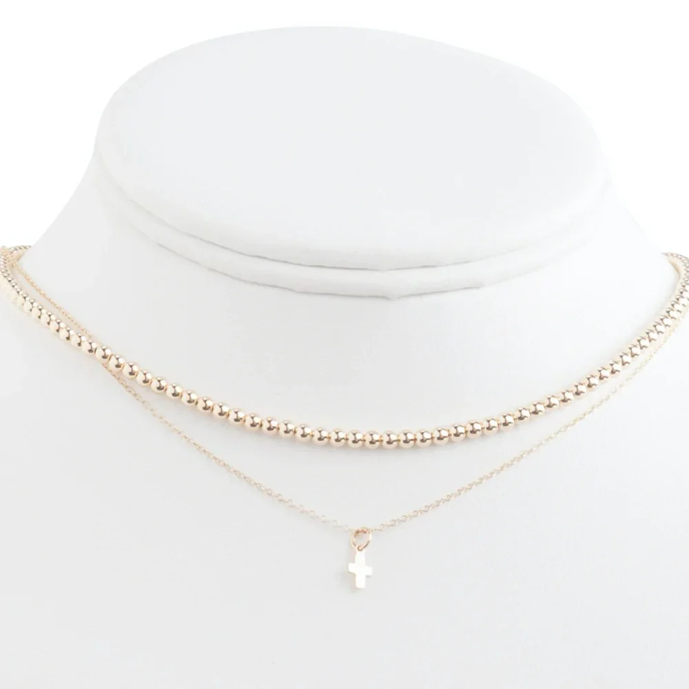 Classic Gold Bead Choker - Image 4