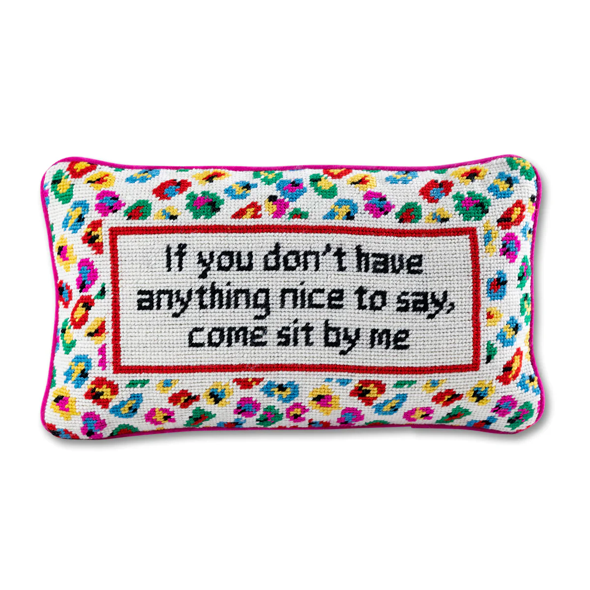 Come Sit By Me Needlepoint Pillow - Image 4
