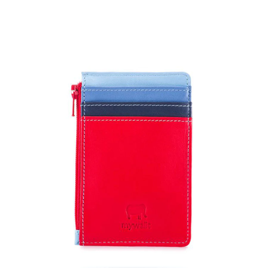 Credit Card Holder with Zipper: Royal