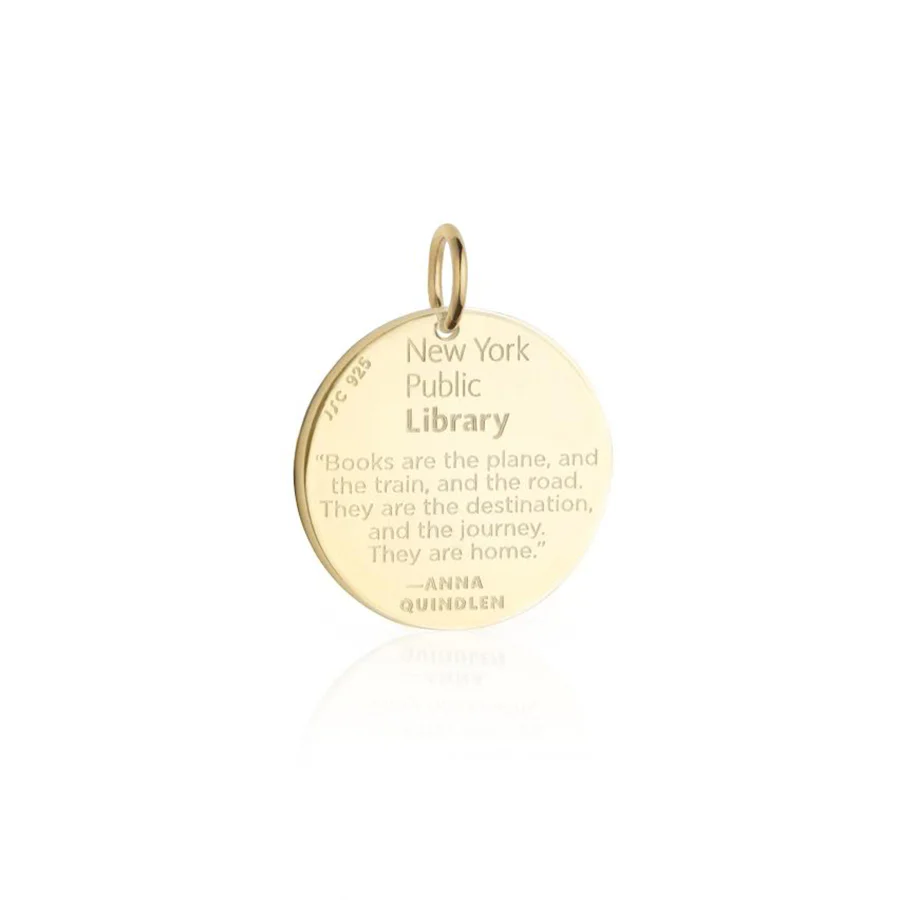 Gold NYPL Lion Necklace - Image 3