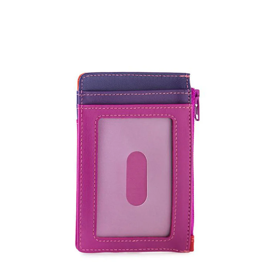 Credit Card Holder with Zipper: Sangria - Image 2