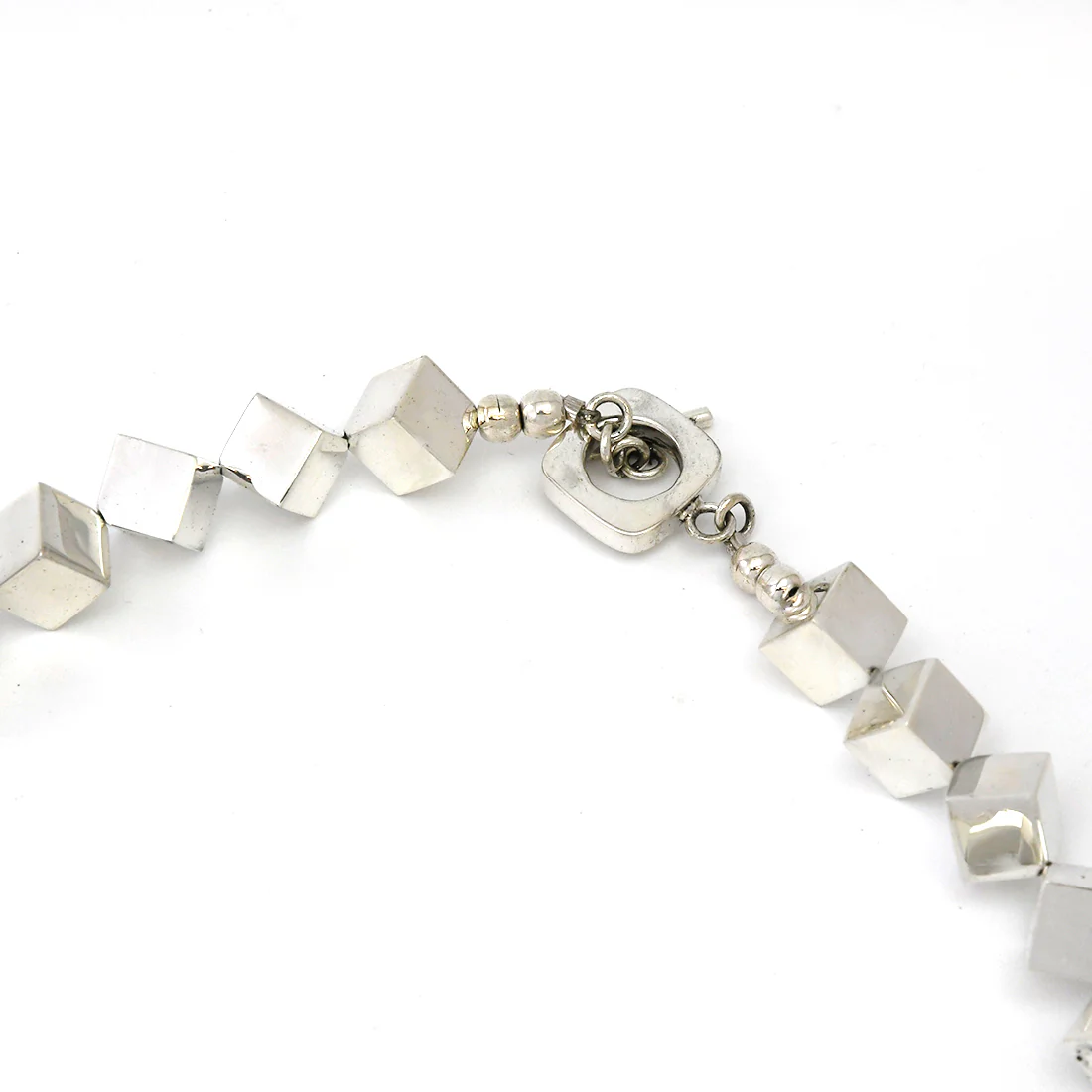 Cubes Silver Necklace - Image 2