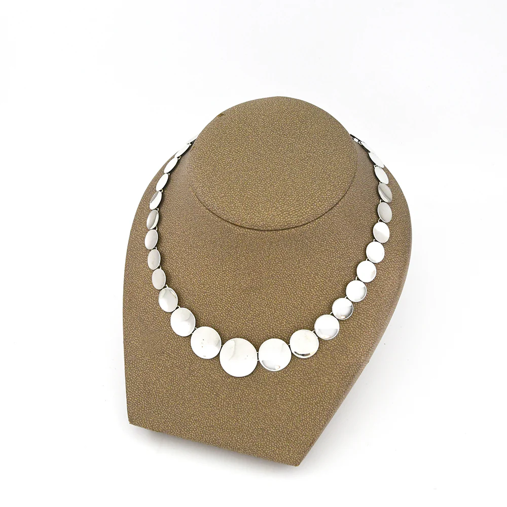 Disc Silver Necklace