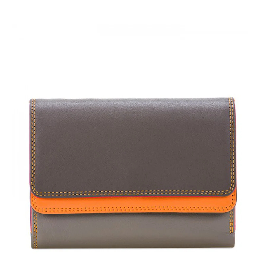 Double Flap Purse / Wallet: Fumo