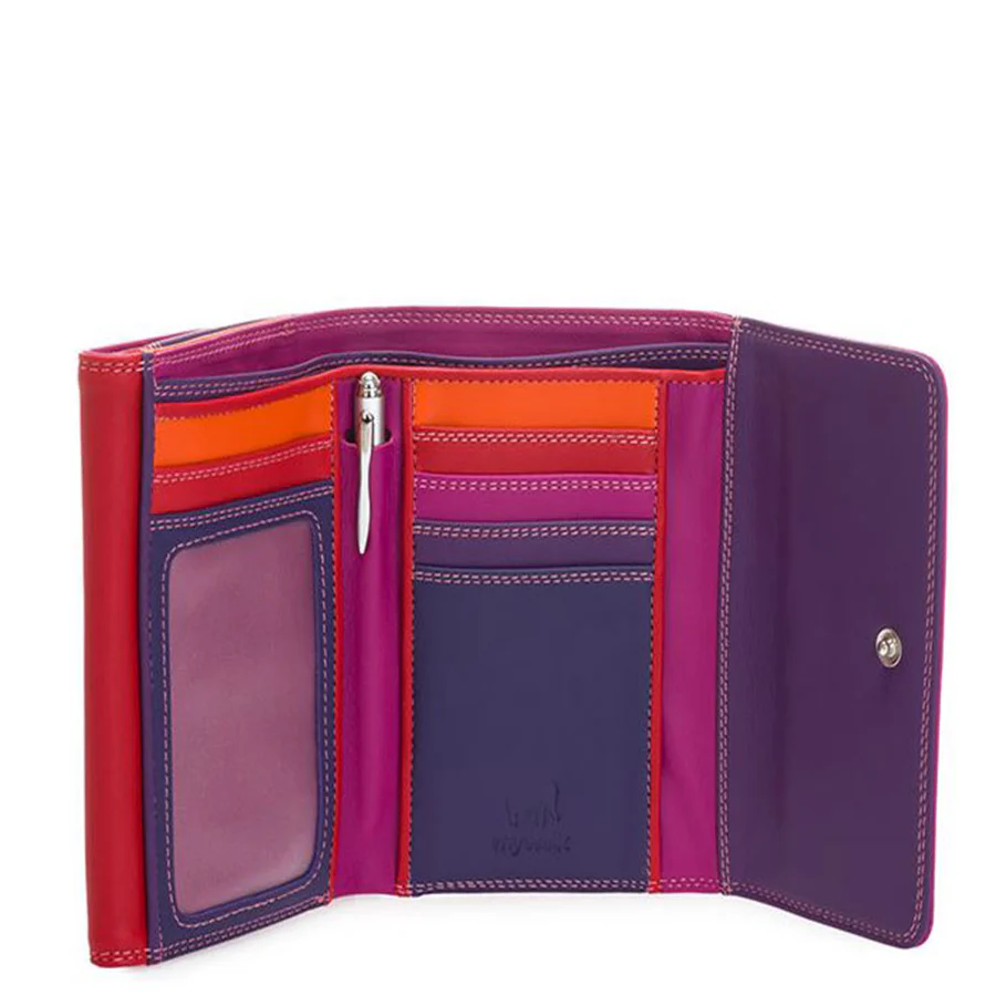 Double Flap Purse / Wallet: Sangria - Image 2