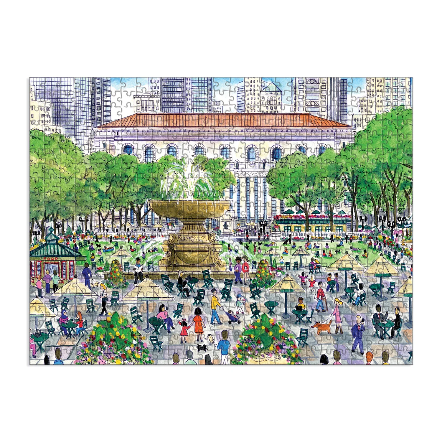 Springtime at The Library Double-sided Puzzle - Image 4