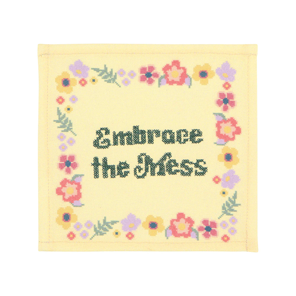 Embrace the Mess Kitschy Cocktail Cloth Napkins - Image 3