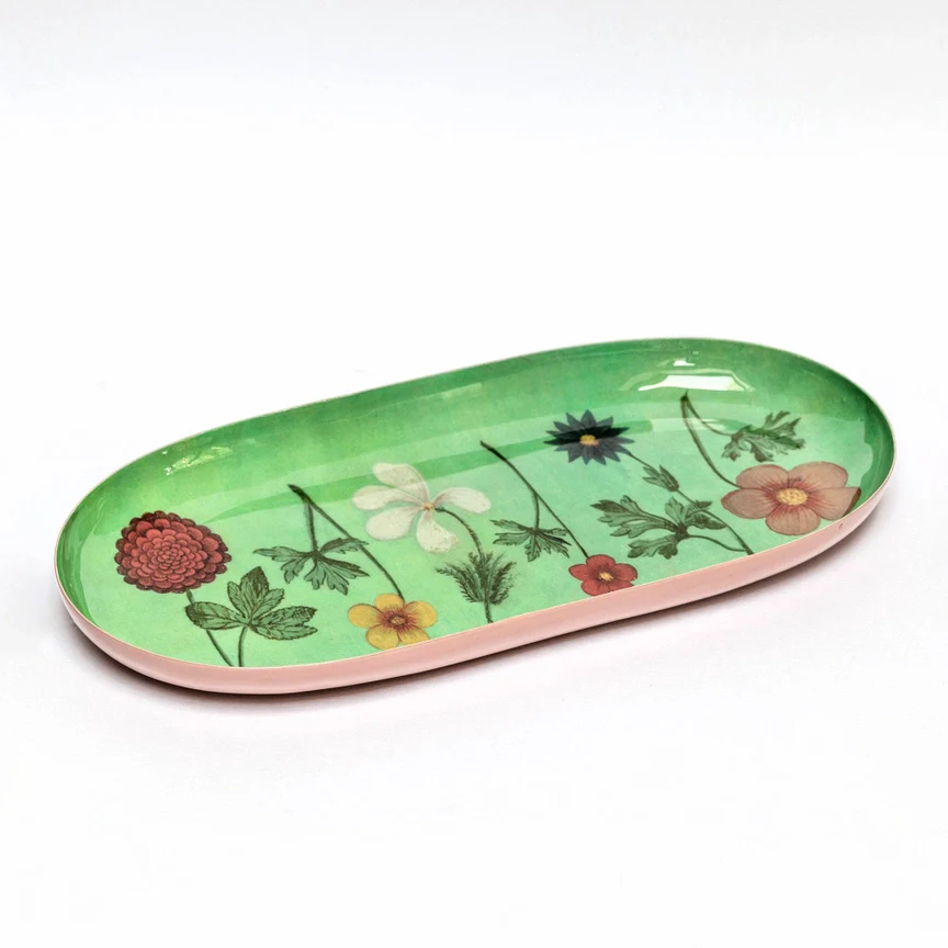 Festival of Flowers Enamel Tray - Image 3