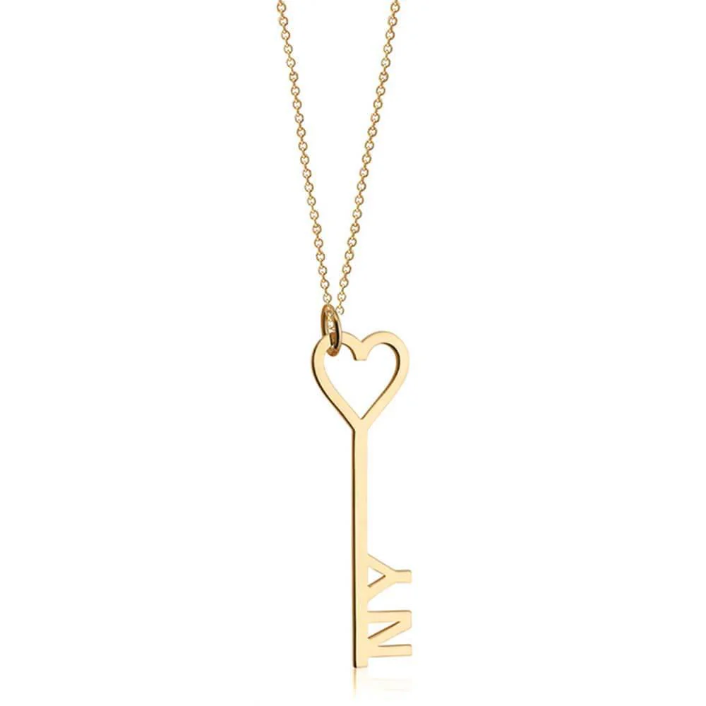 Gold I Love New York Key & Heart Charm - Image 3