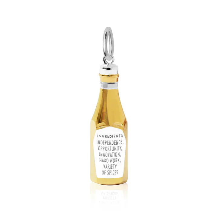 Gold USA Ketchup Charm - Image 2