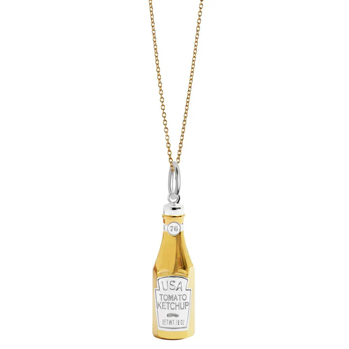 Gold USA Ketchup Charm - Image 4