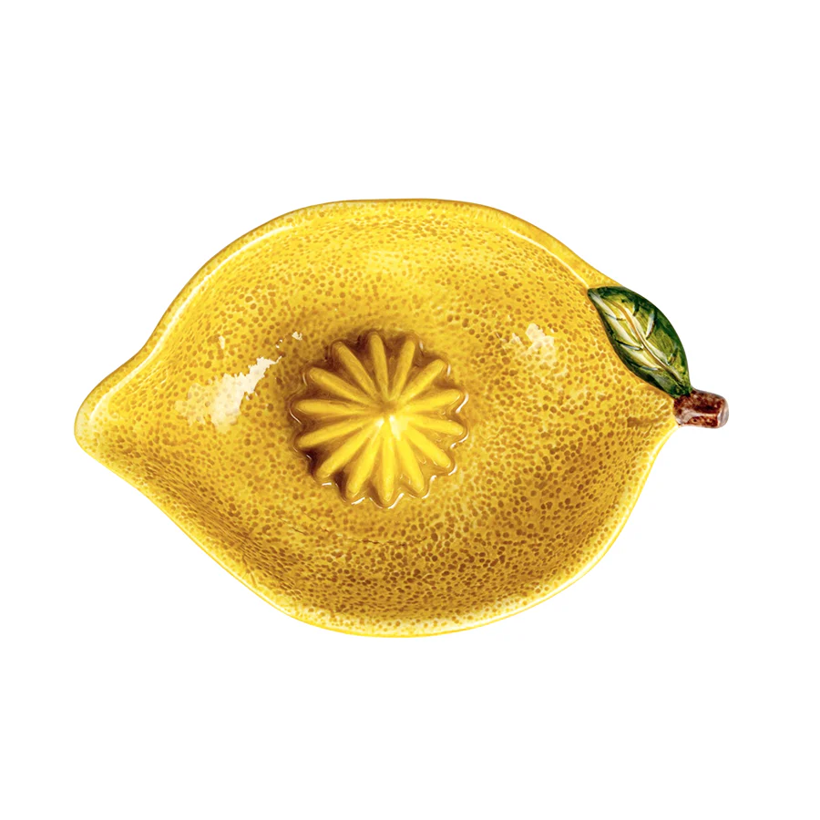 Hand-Painted Stoneware Lemon Shaped Juicer - Image 3