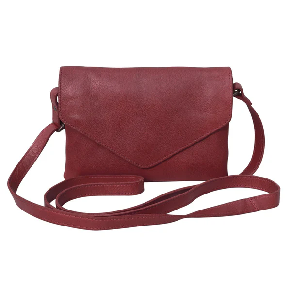 Leather Envelope Crossbody Bag: Harbor - Image 3