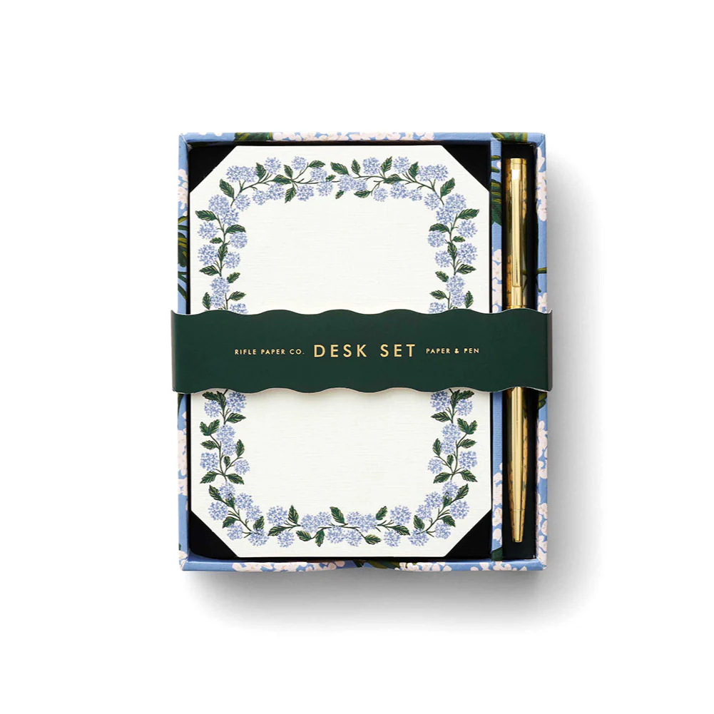 Hydrangea Note Writing Set