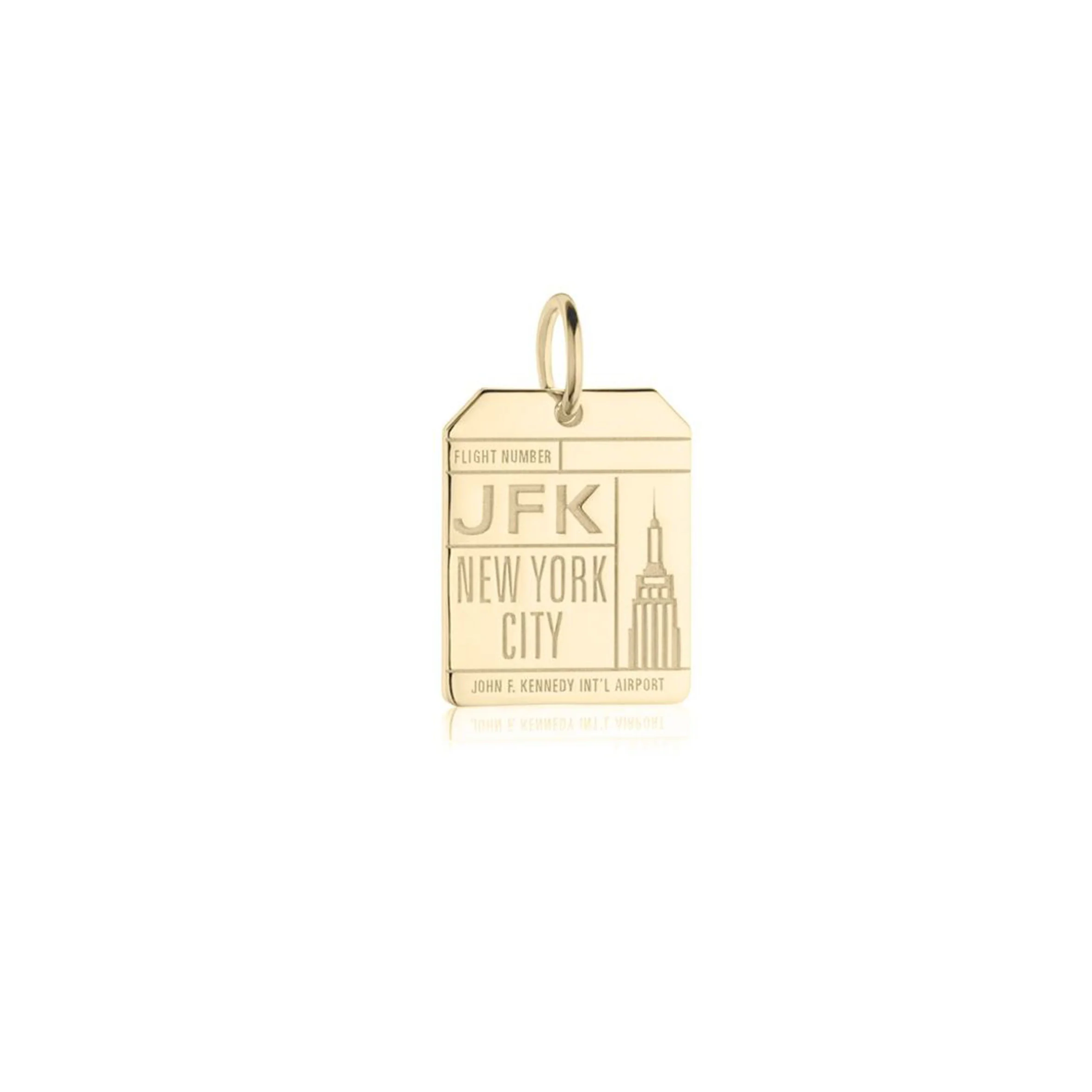 JFK Luggage Tag Card Charm