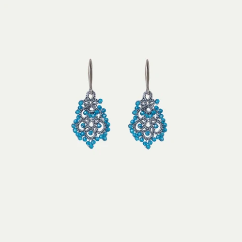 Lace Earrings: Apatite Dora - Image 2