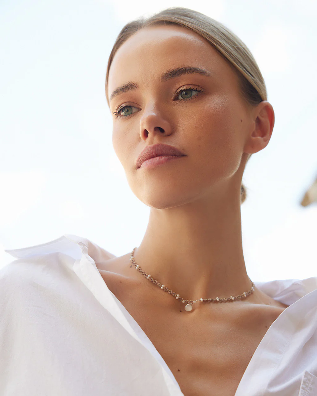 Lace Chocker: Prato in Garnet - Image 3