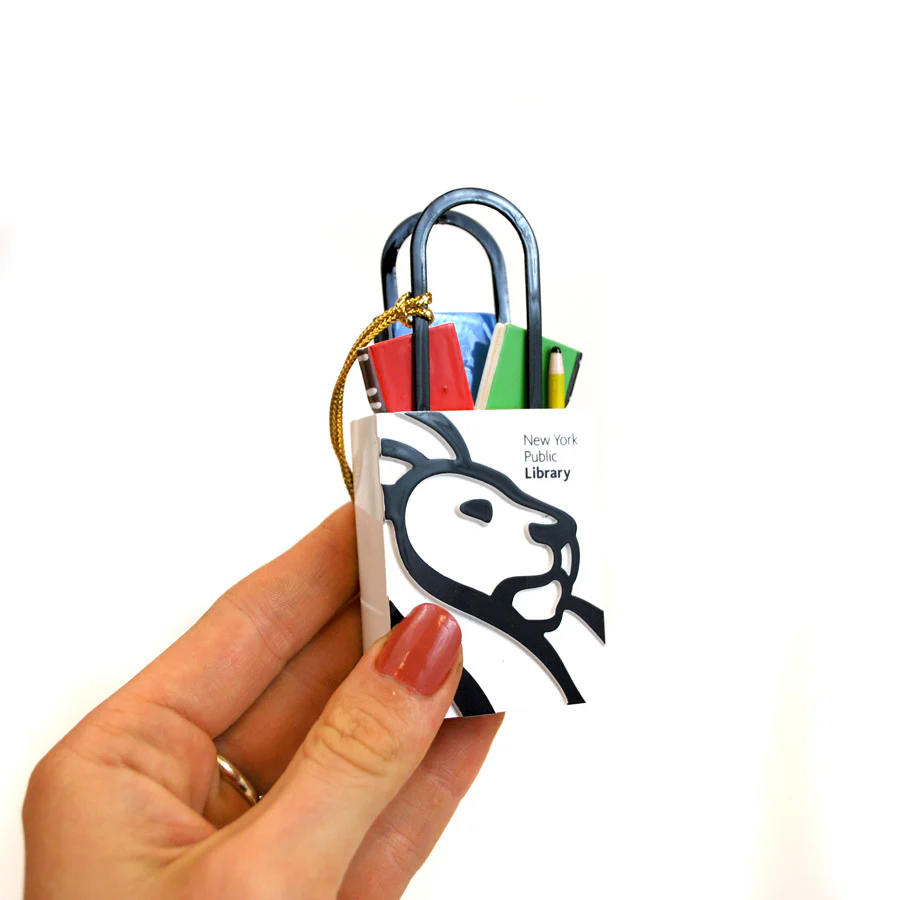 NYPL Tote Bag Ornament - Image 4