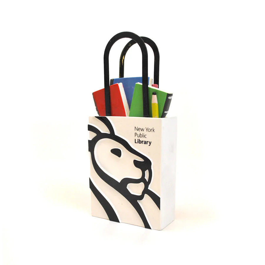 NYPL Tote Bag Ornament - Image 5
