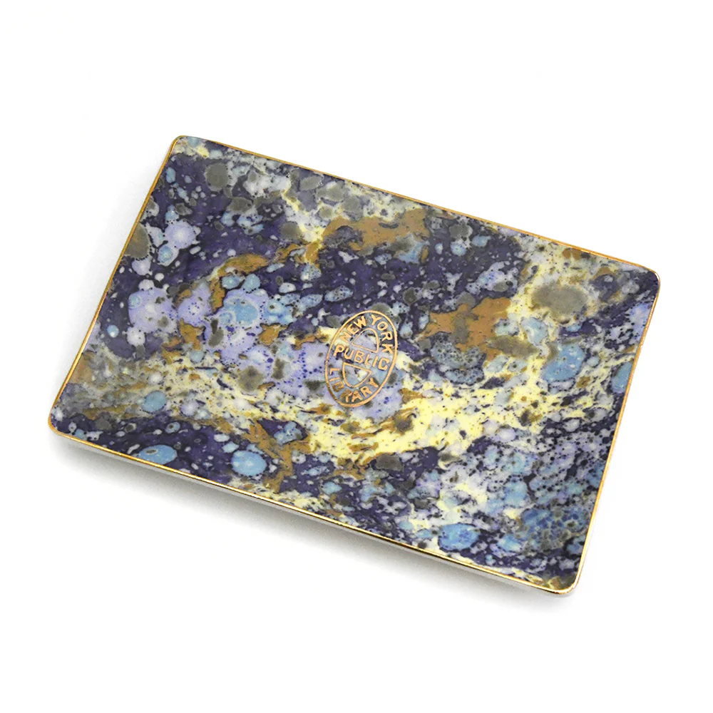 Marbleized NYPL Bookbinding Stamp Tray - Image 2
