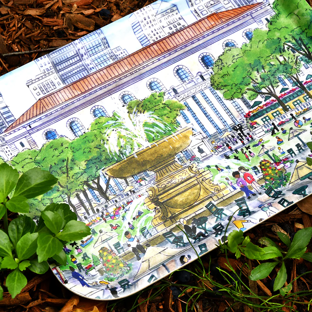 Michael Storrings Bryant Park in Summer Tray