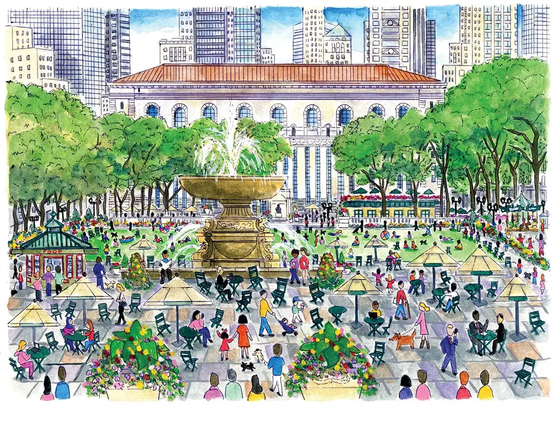 Michael Storrings Bryant Park in Summer Tray - Image 5