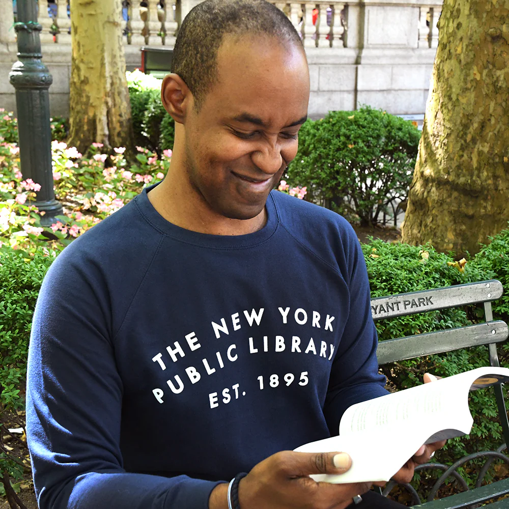 Navy NYPL Midweight 1895 Sweatshirt - Image 2