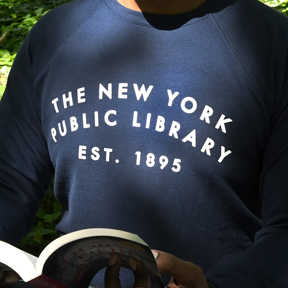 Navy NYPL Midweight 1895 Sweatshirt - Image 3