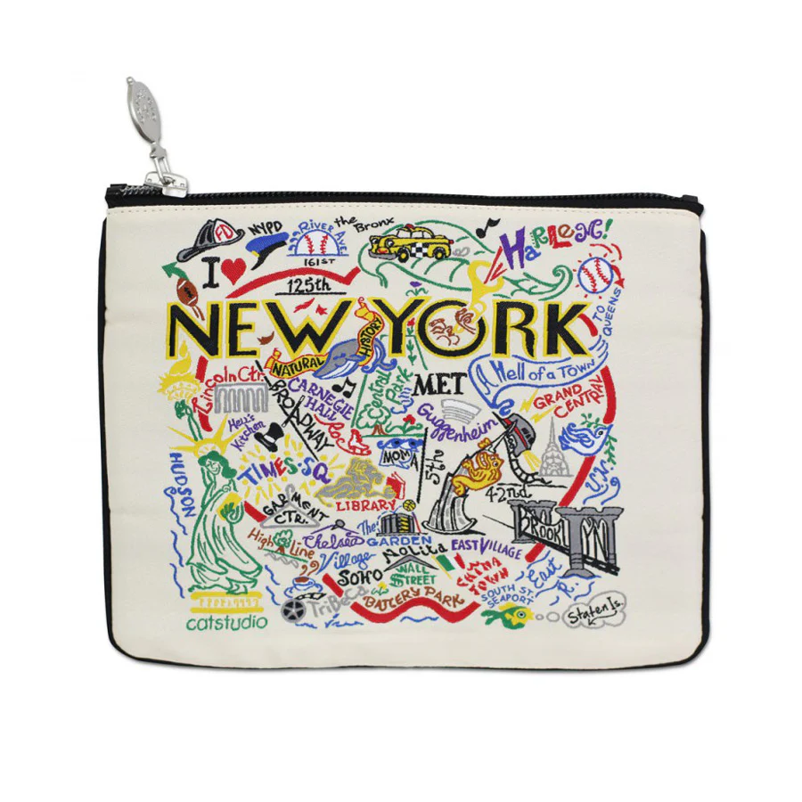 NYPL NYC Woven Pouch