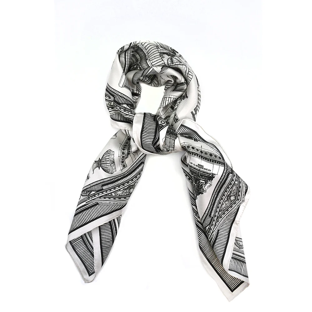 NYPL Architecture Black & White Scarf - Image 4