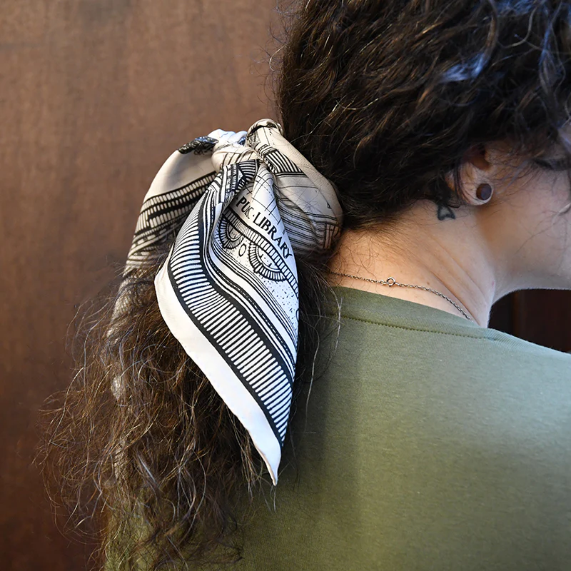 NYPL Architecture Black & White Scarf - Image 8