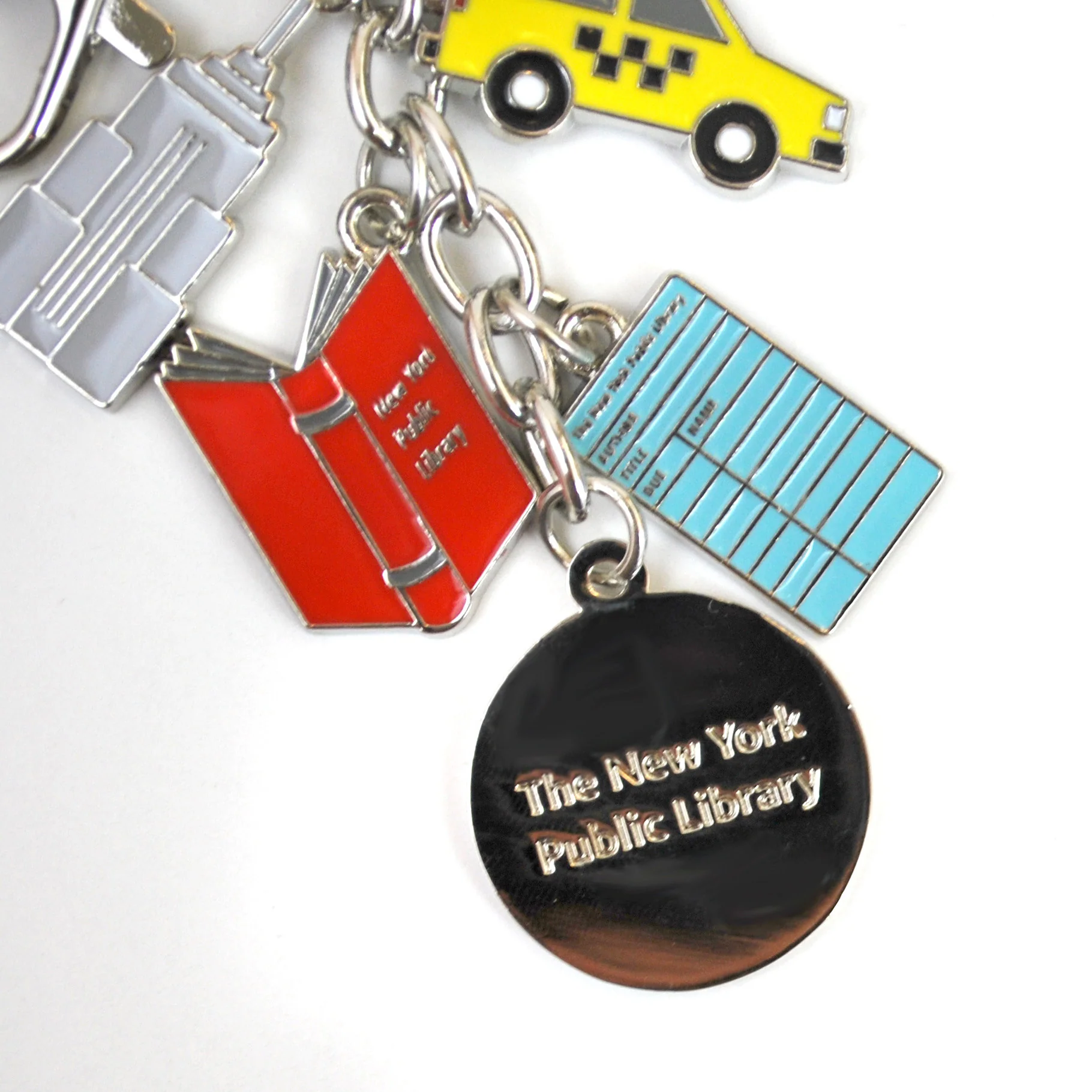 NYPL Enameled Charm Keychain - Image 3