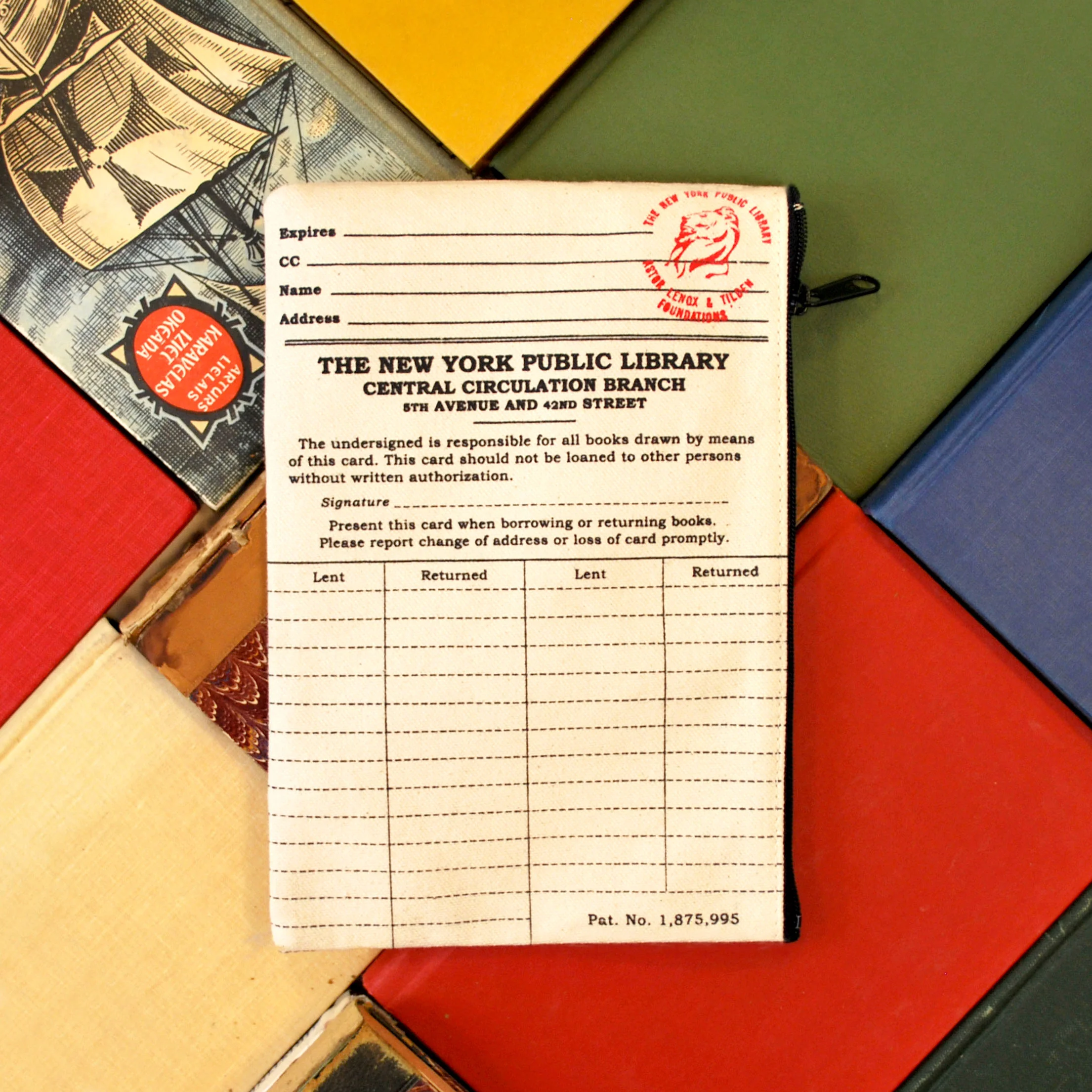 NYPL Library Card Pouch