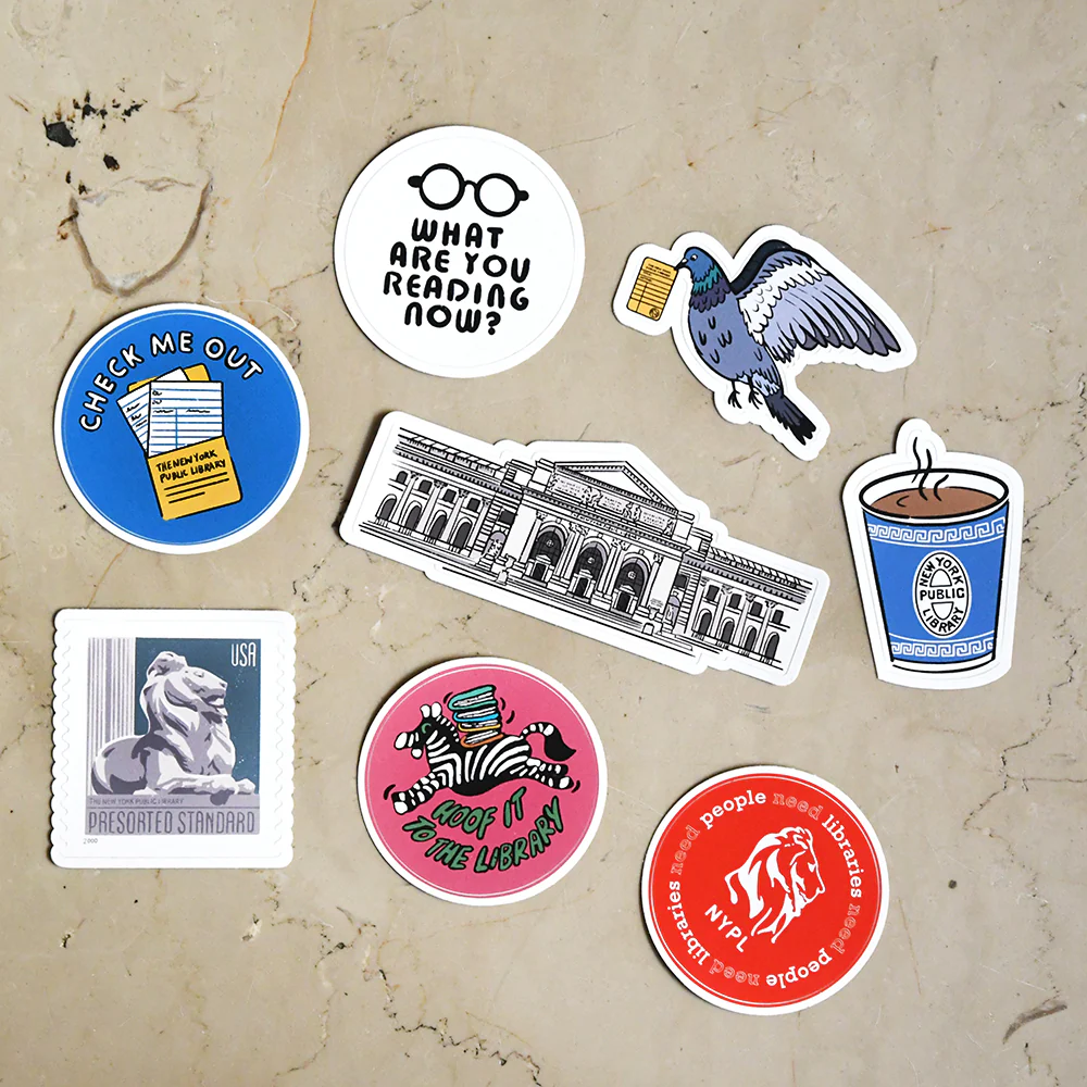 NYPL Lion Stamp Sticker - Image 3