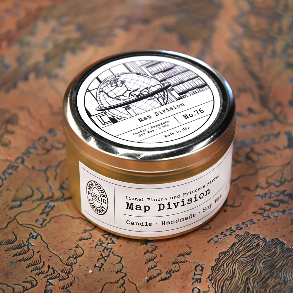 NYPL Map Division Travel Tin Candle - Image 4