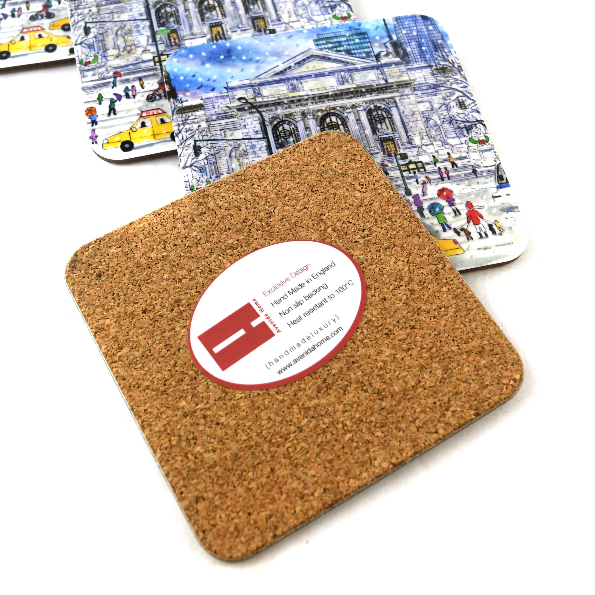 NYPL Michael Storrings Winter Coaster Set - Image 4