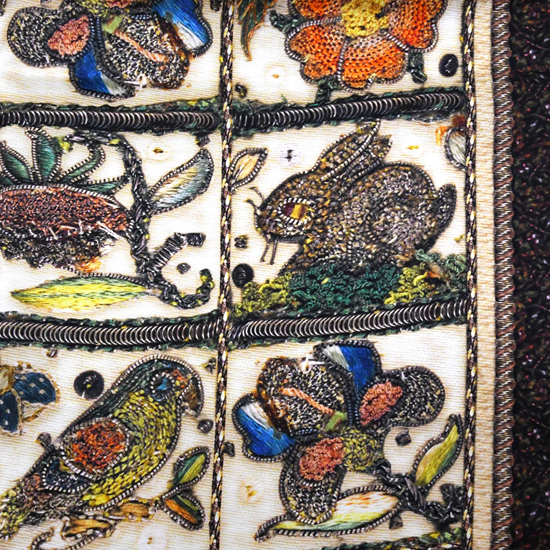 NYPL Psalms Oblong Silk Scarf - Image 3