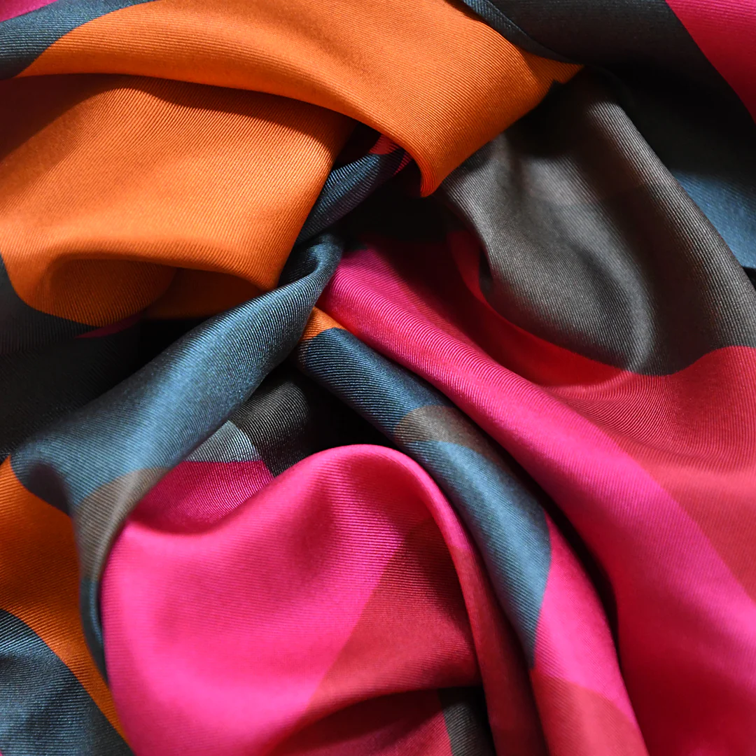 NYPL Rhomboid & Square Silk Scarf - Image 4