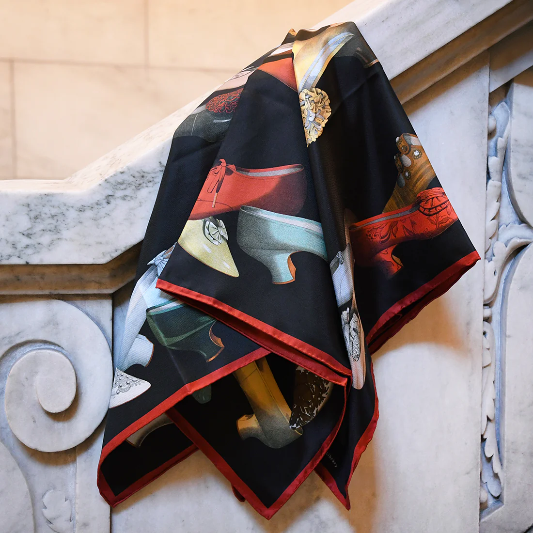 NYPL Shoe Closet Silk Scarf - Image 3