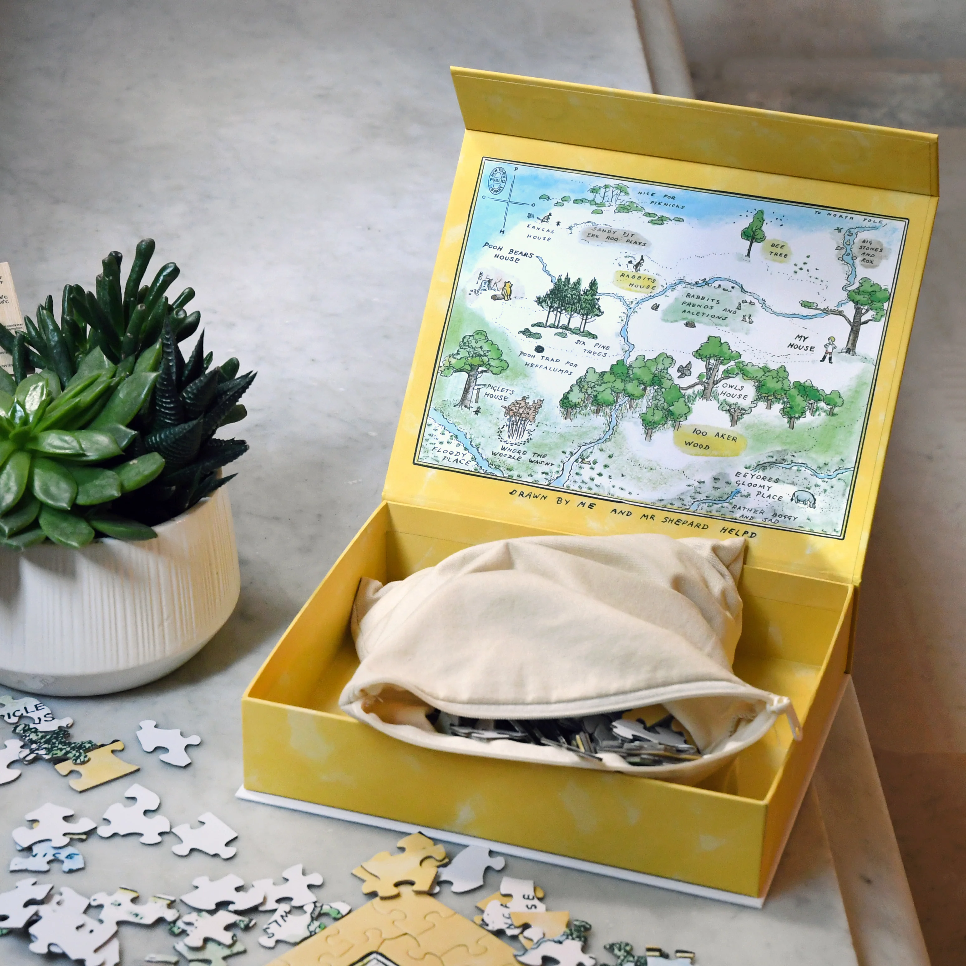 NYPL Winnie-the-Pooh Hundred Acre Wood Puzzle - Image 2