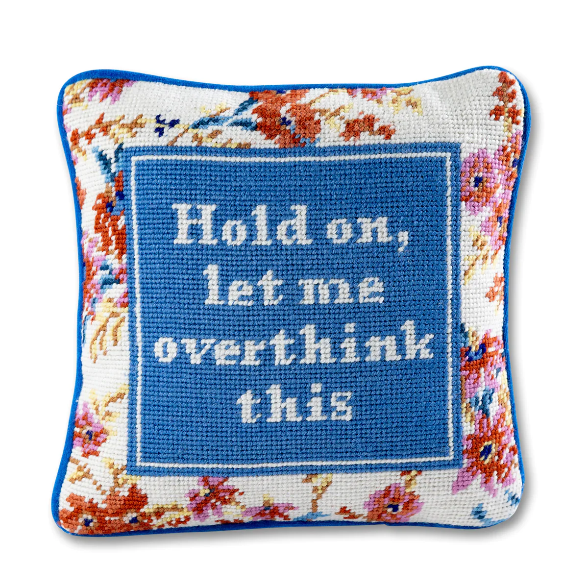 Overthink Needlepoint Pillow - Image 3