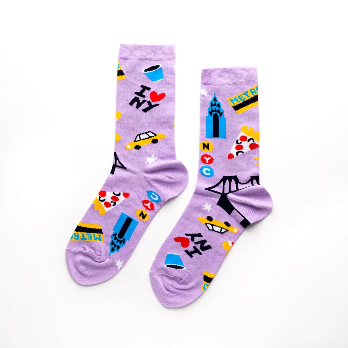 Purple New York City Women's Socks - Image 2