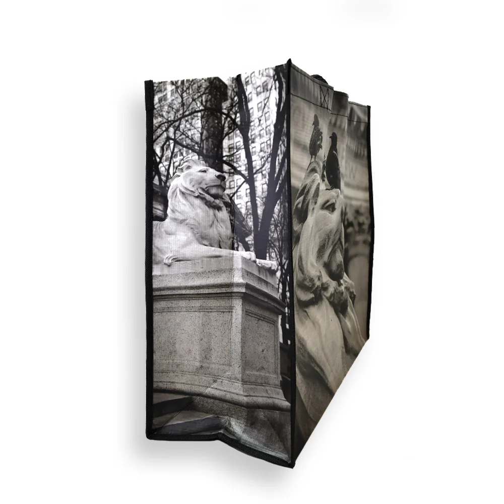 Recycled NYPL Lions Tote - Image 3