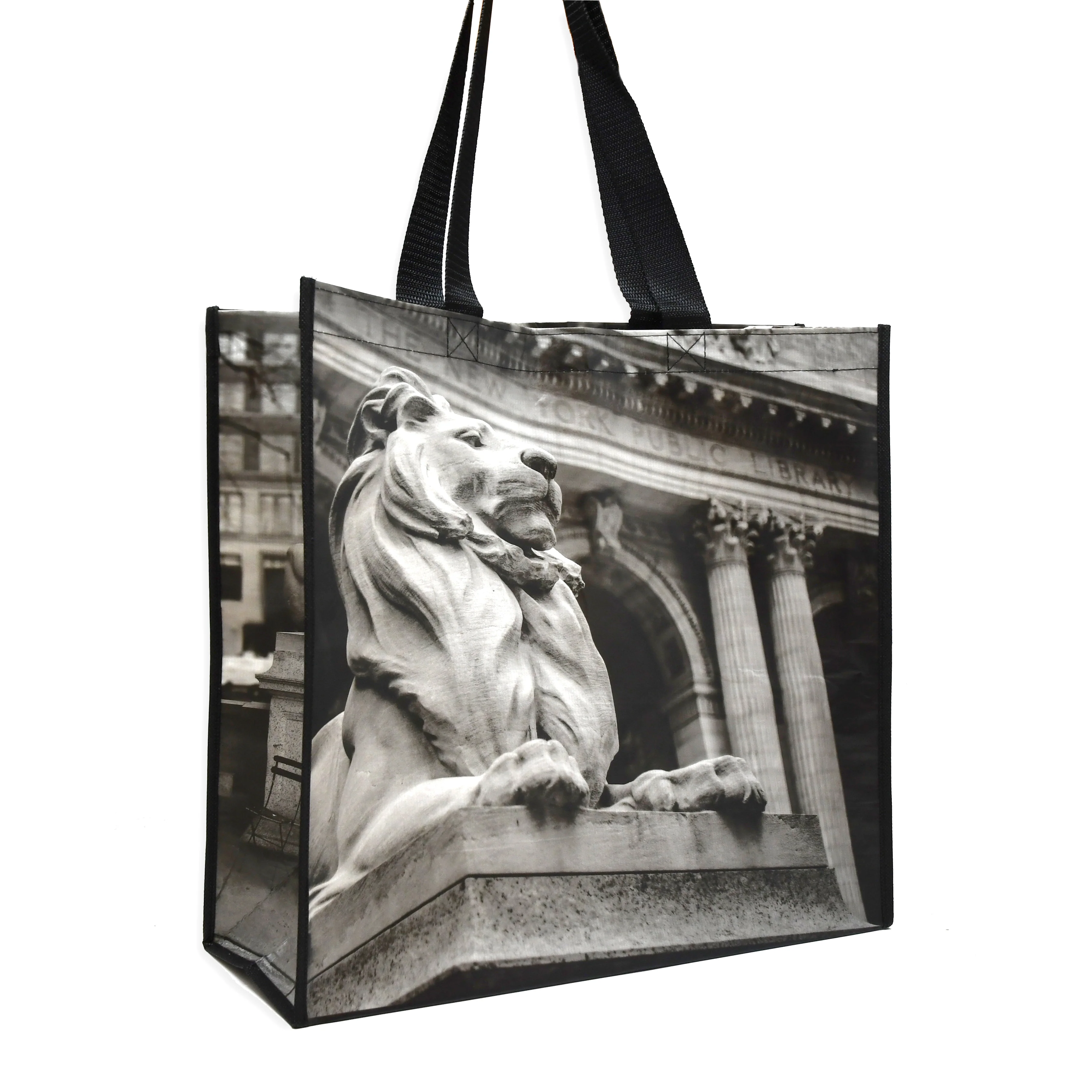 Recycled NYPL Lions Tote - Image 4
