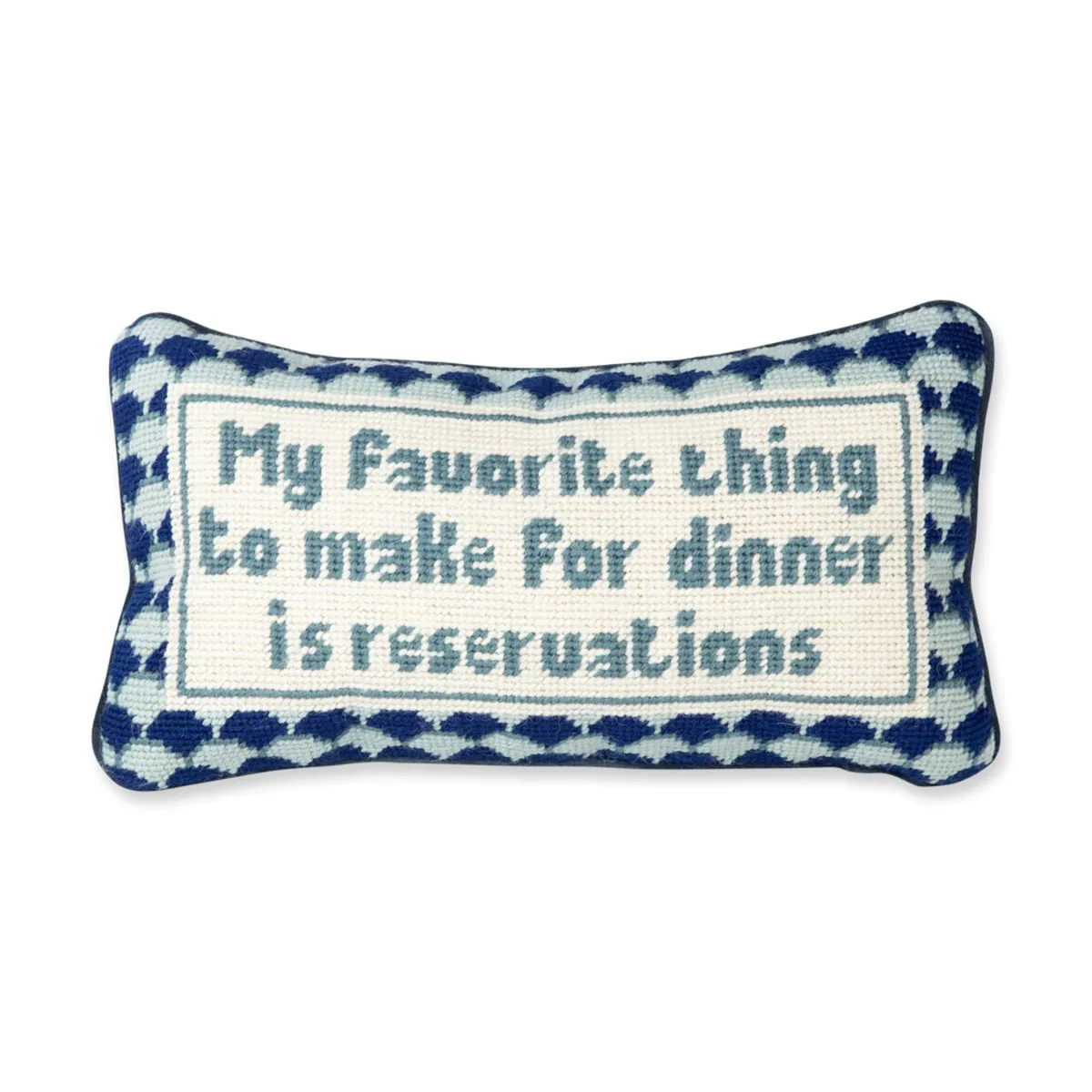 Reservations Needlepoint Pillow - Image 4