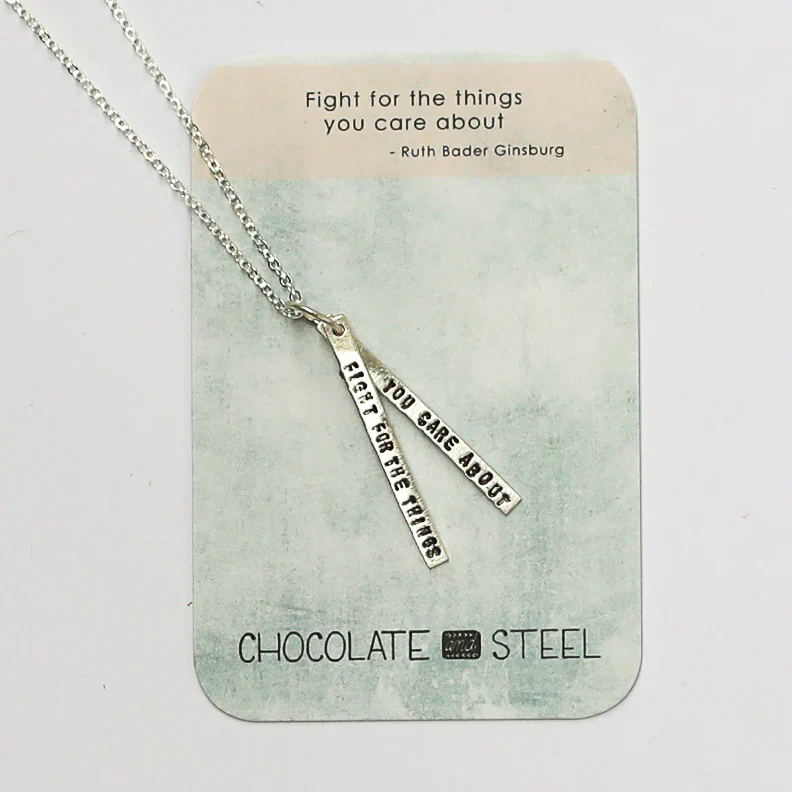 Ruth Bader Ginsburg Quote Necklace - Image 2