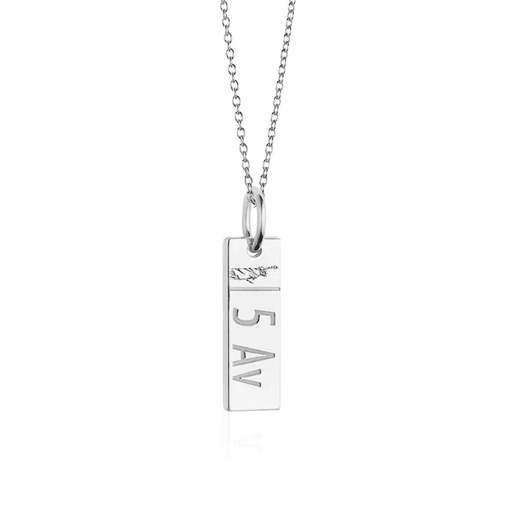Silver Fifth Avenue Sign Charm - Image 2